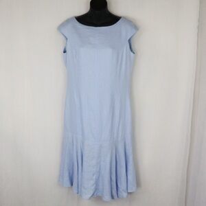 ANNE KLEIN Baby Blue Bib Dress